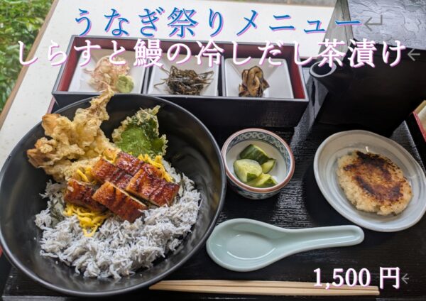 しらすと鰻の冷しだし茶漬け
